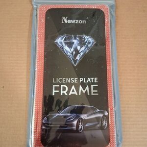 Red License Plate Frame Set Of 2 With Hardware
